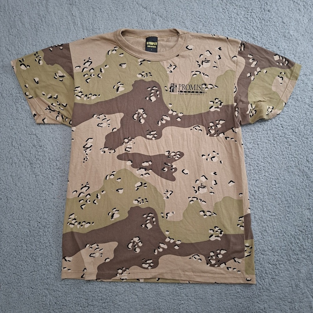 USA Made 6 Color Desert Camo L  Tee Chocolate Chip Promise Keepers Muscle‎ Tee